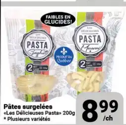 Pasquier Pâtes surgelées Les Délicieuses Pasta offer