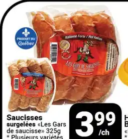 Pasquier Saucisses surgelées Les Gars de saucisse offer