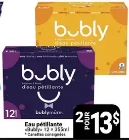 Pasquier Eau pétillante Bubly offer