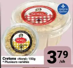 Pasquier Cretons Norel offer