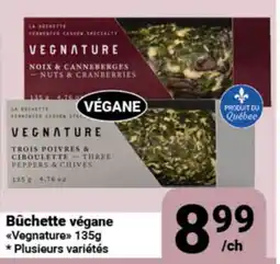 Pasquier Bûchette végane Vegnature offer