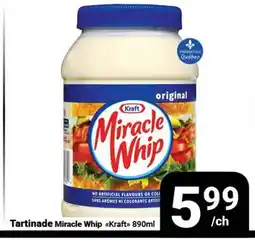 Pasquier Tartinade Miracle Whip Kraft offer