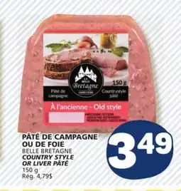 Marché Bonichoix BELLE BRETAGNE COUNTRY STYLE OR LIVER PÂTÉ offer