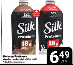 Pasquier Boisson Protéines régulier ou chocolat Silk offer