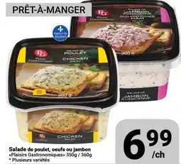 Pasquier Salade de poulet, oeufs ou jambon Plaisirs Gastronomiques offer