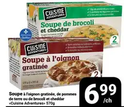 Pasquier Soupe à l'oignon gratinée, de pommes de terre ou de brocoli et cheddar offer
