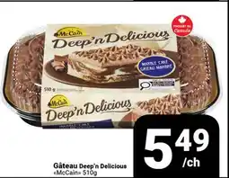 Pasquier Gâteau Deep'n Delicious McCain offer