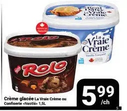 Pasquier Crème glacée La Vraie Crème ou Confiserie Nestlé offer