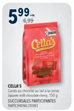 Familiprix CELLA'S Milk chocolate cherry squares offer