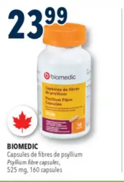 Familiprix BIOMEDIC Psyllium fibre capsules, 525mg, 160capsules offer