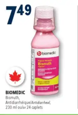 Familiprix BIOMEDIC Antidiarrheal, 230 ml or 24 caplets offer