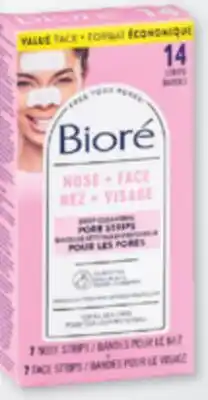 Familiprix Bioré Selected facial care products offer