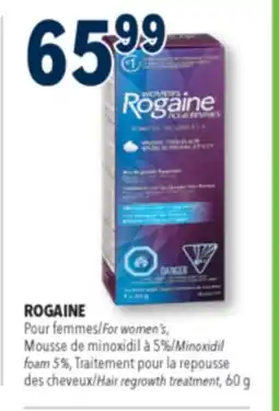 Familiprix ROGAINE, For women's, Minoxidil foam 5%, Hair regrowth treatment offer