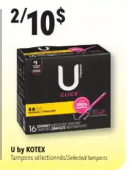 Familiprix U by KOTEX Selected tampons offer