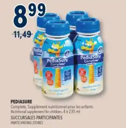 Familiprix PEDIASURE, Complete, Nutritional supplement for children offer