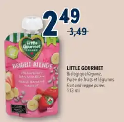 Familiprix LITTLE GOURMET, Organic, Fruit and veggie puree offer