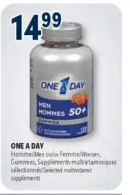 Familiprix ONE A DAY, Women or Men, Gummies, Selected multivitamin supplements offer