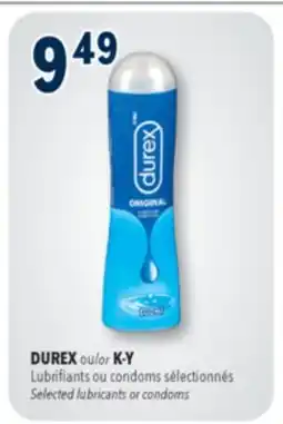 Familiprix DUREX ou/or K-Y, Selected lubricants or condoms offer