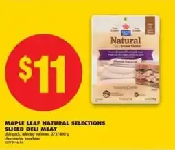 No Frills Maple leaf natural selections sliced deli meat offer