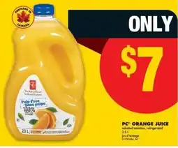 No Frills PC orange juice offer