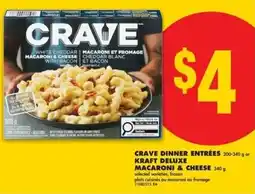 No Frills Crave dinner entrées kraft deluxe macaroni & cheese offer
