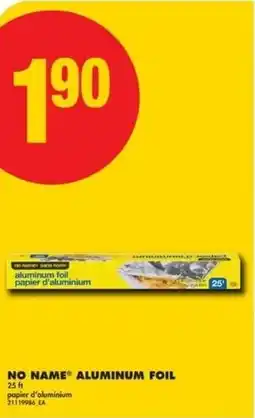 No Frills No name aluminum foil offer