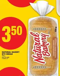 No Frills Natural bakery rye bread offer