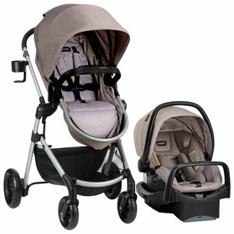 Best Buy Evenflo Pivot Modular Travel System with SafeMax Infant Car Seat - Sandstone offer