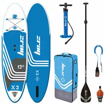 Best Buy Zray X3-Rider Epic 12 ft. Inflatable Stand-Up Paddleboard - Blue/White offer