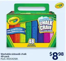 Walmart Washable sidewalk chalk 48-pack offer