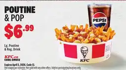 KFC POUTINE & POP offer