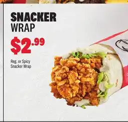 KFC SNACKER WRAP offer