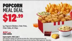KFC POPCORN MEAL DEAL offer