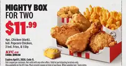 KFC MIGHTY BOX FOR TWO offer