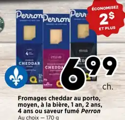 Val-Mont Fromages cheddar au porto, moyen, à la bière, 1 an, 2 ans, 4 ans ou saveur fumé Perron offer