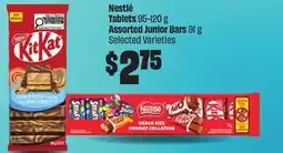 FreshCo Nestlé Tablets 95-120 g Assorted Junior Bars 91 g Selected Varieties offer