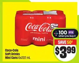 FreshCo Coca-Cola Soft Drinks Mini Cans offer