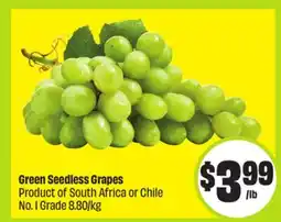 FreshCo Green Seedless Grapes Product of South Africa or Chile No. 1 Grade 8.80/kg offer