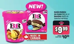 FreshCo Baskin Robbins Ice Cream 946 mL or Novelties 4x125 mL Selected Varieties offer