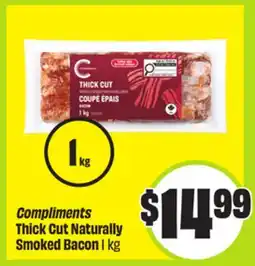 FreshCo Compliments Thick cut Naturally Smoked Bacon offer