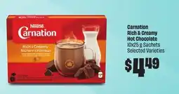 FreshCo Carnation Rich & Creamy Hot Chocolate 10x25 g Sachets Selected Varieties offer