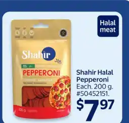 Walmart Shahir Halal Pepperoni offer