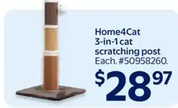 Walmart Home4Cat 3-in 1 cat scratching post offer