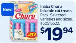 Walmart Inaba Churu lickable cat treats offer