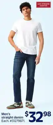 Walmart Men's straight denim offer
