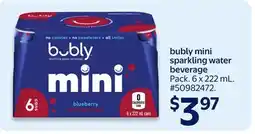 Walmart bubly mini sparkling water beverage offer