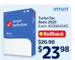 Walmart TurboTax Basic 2025 offer