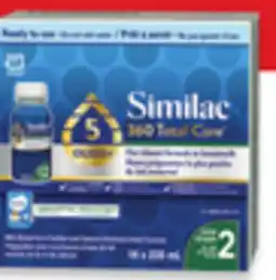 Walmart Similac 360 Total Care ready to feed Step 1 or 2 infant formula offer