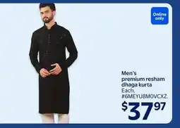 Walmart Men's premium resham dhaga kurta offer