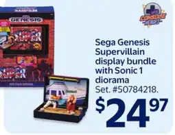 Walmart Sega Genesis Supervillain dsiplay bundle with Sonic 1 diorama offer